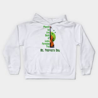 March to the Beat of Lively Parades This St. Patrick's Day Kids Hoodie